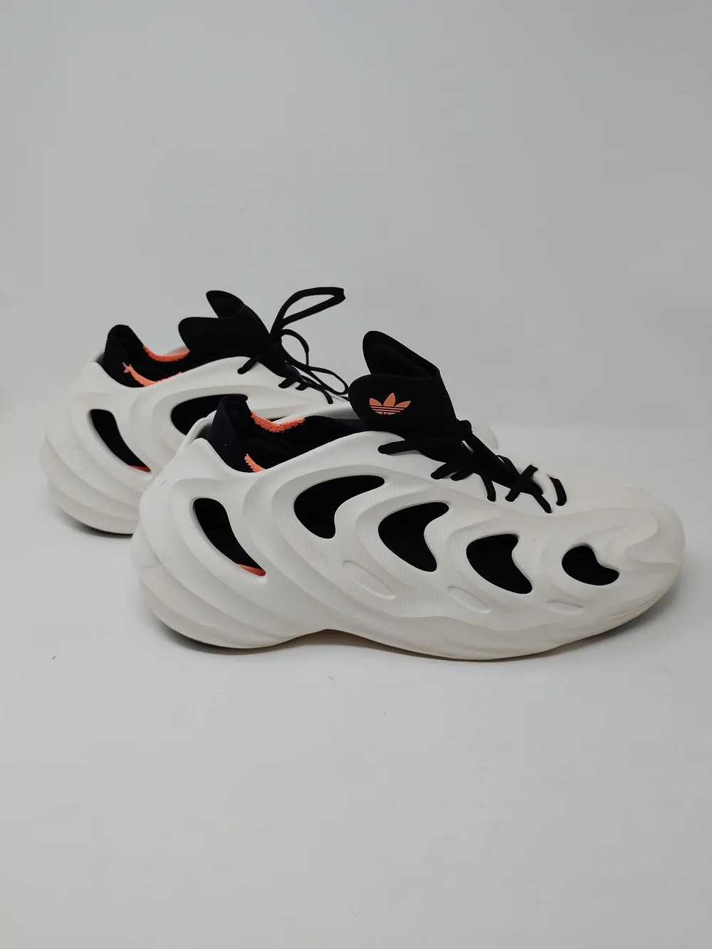 Adidas AdiFOM Q Shoes Mens 12 Off White Black Foam Athletic Sneakers